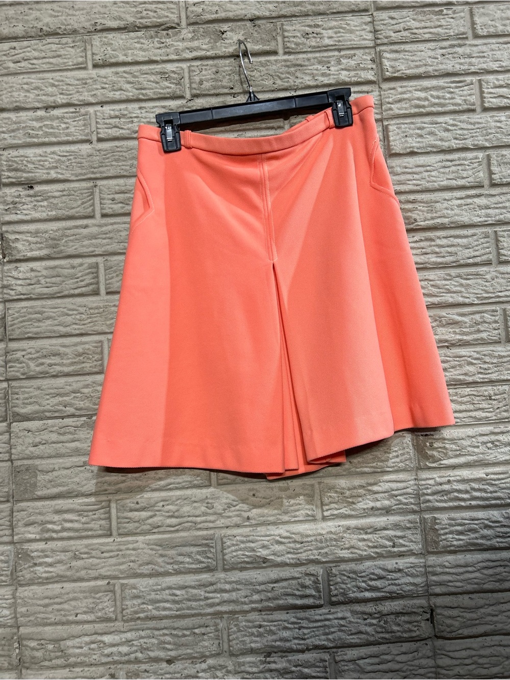 Vintage 1960’s Coral A-Line Skort Pockets No Size See Measurements Belt Loops